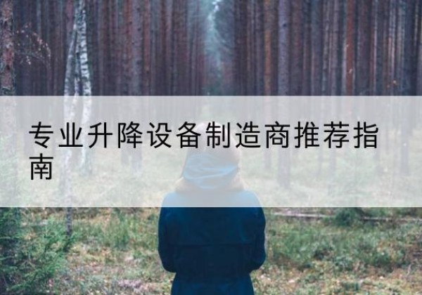 武宁电动剪叉升降平台厂家-专业升降设备制造商推荐指南